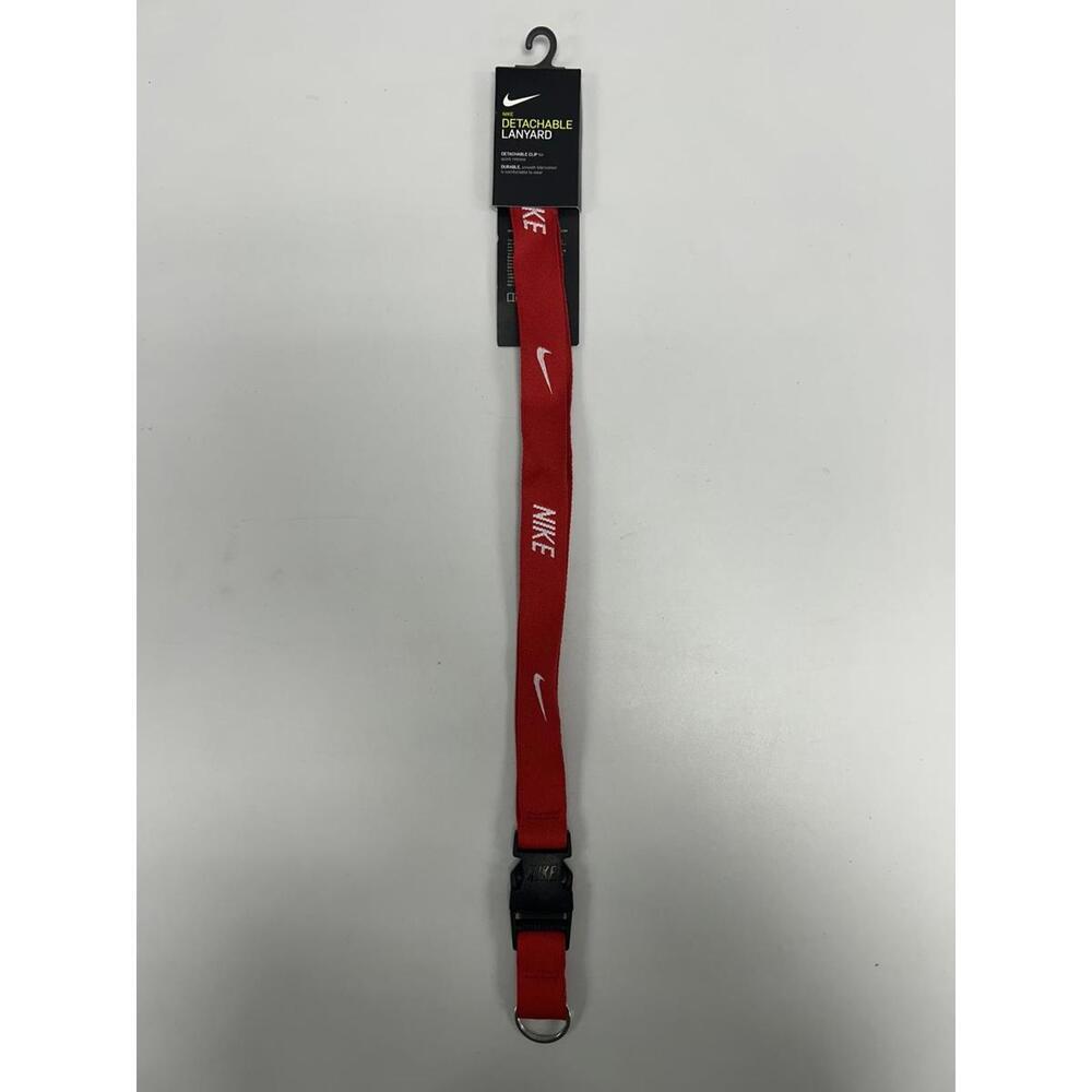Nike Detachable Lanyard Red with White Logo